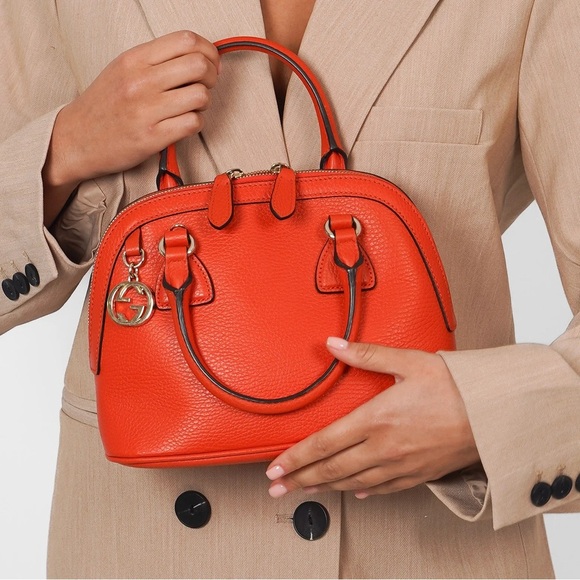 Gucci Handbags - Gucci Mini Leather GG Charm‎ Dome Satchel/Crossbody